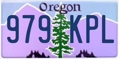 OR license plate 979KPL