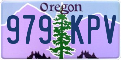 OR license plate 979KPV