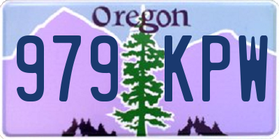 OR license plate 979KPW