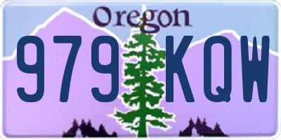 OR license plate 979KQW