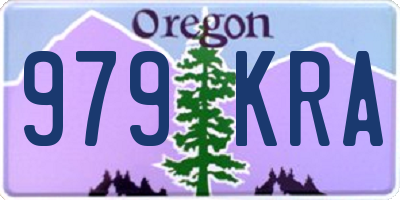 OR license plate 979KRA