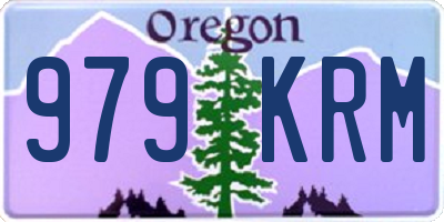 OR license plate 979KRM