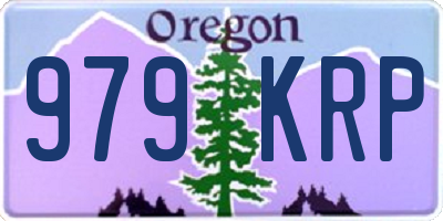 OR license plate 979KRP