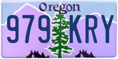 OR license plate 979KRY