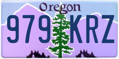 OR license plate 979KRZ