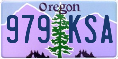 OR license plate 979KSA