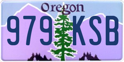 OR license plate 979KSB