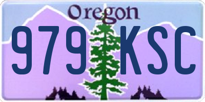OR license plate 979KSC