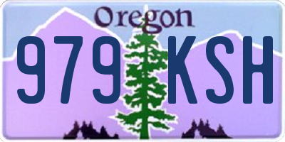 OR license plate 979KSH