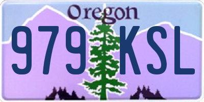 OR license plate 979KSL