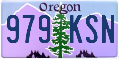 OR license plate 979KSN