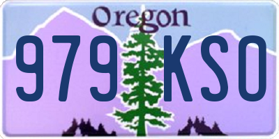 OR license plate 979KSO