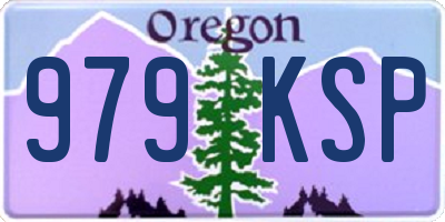 OR license plate 979KSP