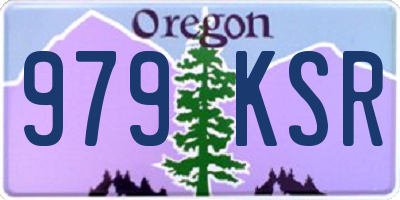OR license plate 979KSR