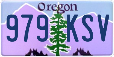 OR license plate 979KSV