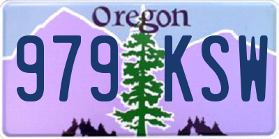 OR license plate 979KSW