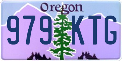 OR license plate 979KTG