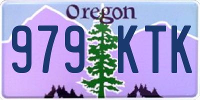 OR license plate 979KTK