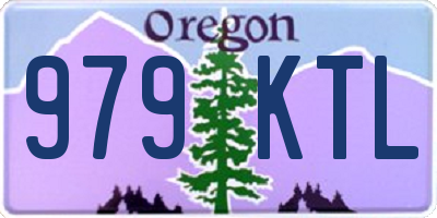 OR license plate 979KTL