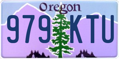 OR license plate 979KTU