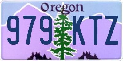 OR license plate 979KTZ