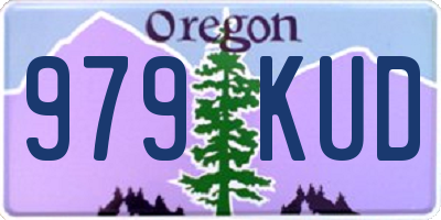 OR license plate 979KUD