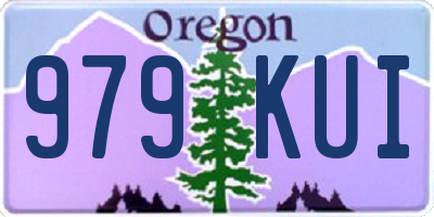 OR license plate 979KUI