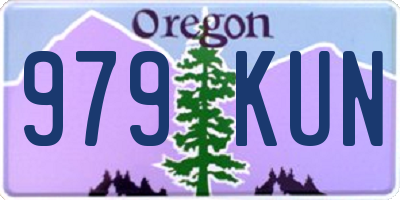 OR license plate 979KUN