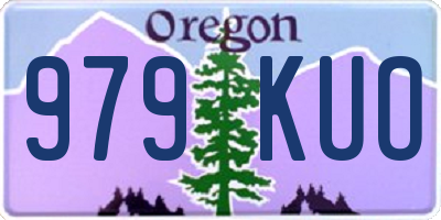 OR license plate 979KUO