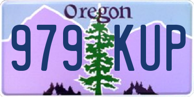 OR license plate 979KUP