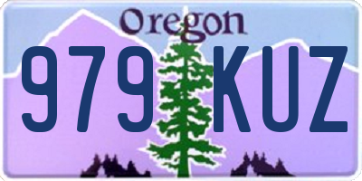 OR license plate 979KUZ