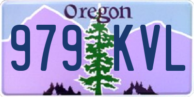 OR license plate 979KVL