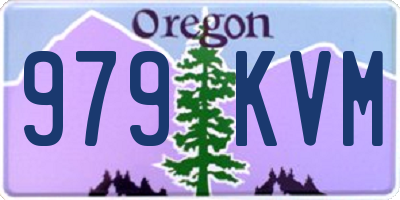 OR license plate 979KVM