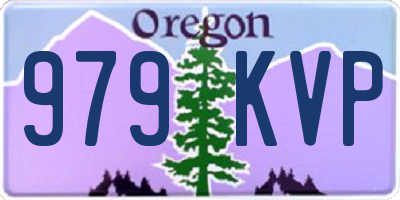 OR license plate 979KVP
