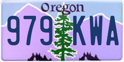 OR license plate 979KWA