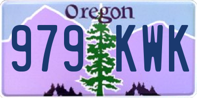 OR license plate 979KWK
