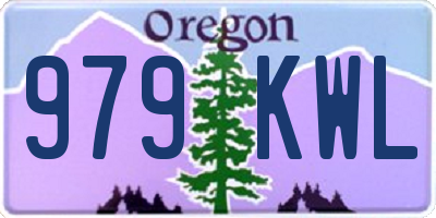 OR license plate 979KWL