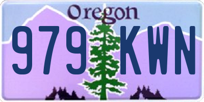 OR license plate 979KWN