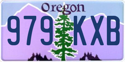 OR license plate 979KXB