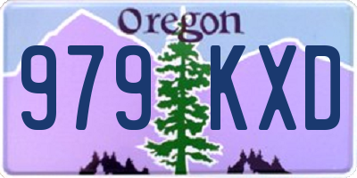 OR license plate 979KXD