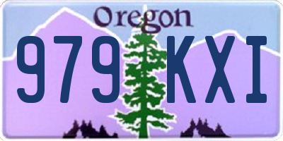 OR license plate 979KXI