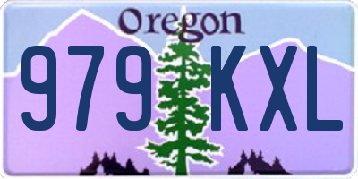 OR license plate 979KXL