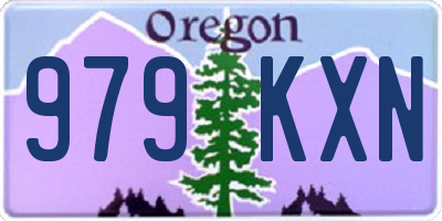 OR license plate 979KXN