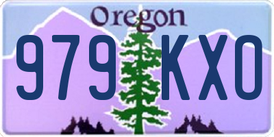OR license plate 979KXO