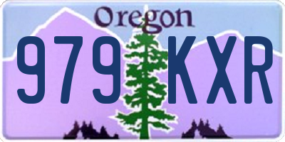 OR license plate 979KXR