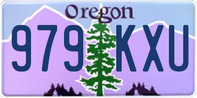 OR license plate 979KXU