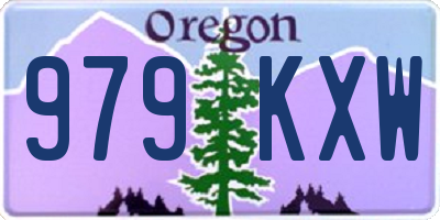 OR license plate 979KXW