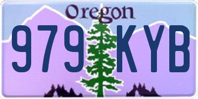 OR license plate 979KYB