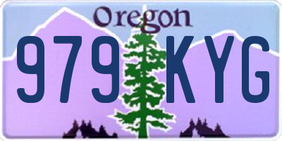 OR license plate 979KYG