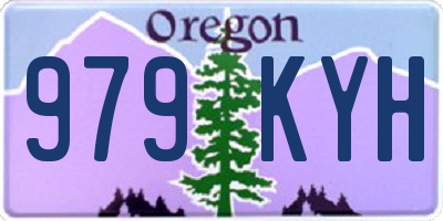 OR license plate 979KYH